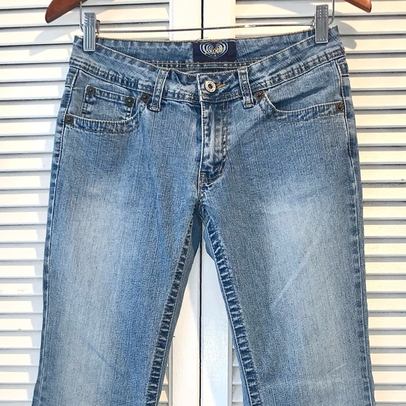 Vintage Y2K Angels lowrise flare Jeans women’s size 9 - Picture 5 of 8